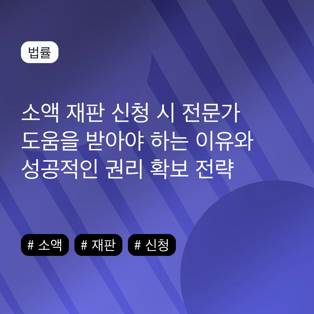소액 재판 신청 시 전문가 도움을 받아야 하는 이유와 성공적인 권리 확보 전략